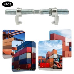 4 Pcs Fixed Clamps,Heavy Duty Shipping Container Bridge Fitting Clamps 45#Steel