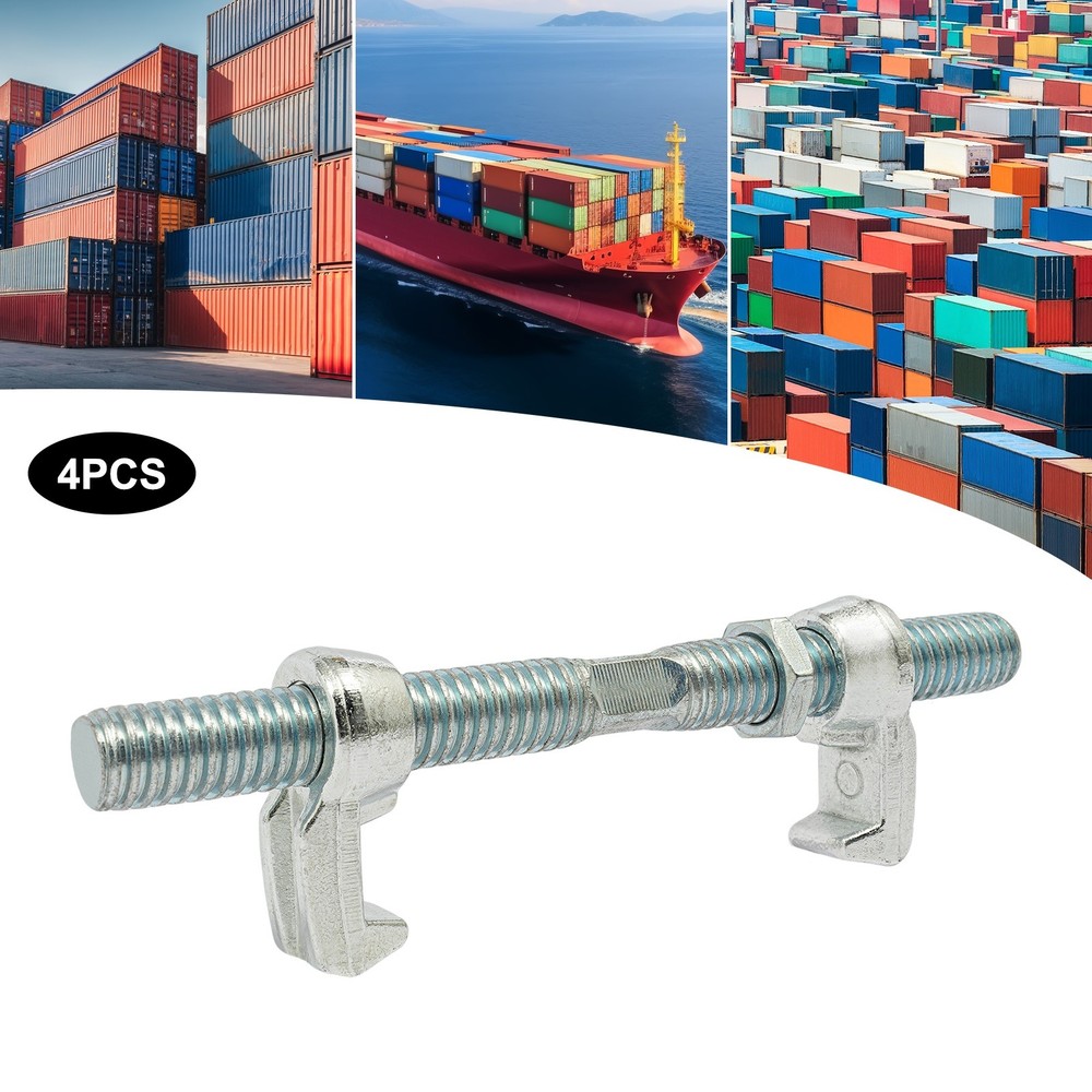4 Pcs Fixed Clamps,Heavy Duty Shipping Container Bridge Fitting Clamps 45#Steel
