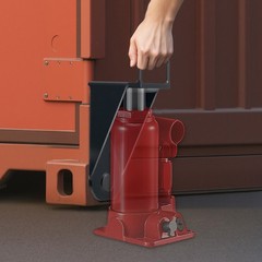 Uimoso 2-Pack Shipping Container Jack Lug with Handle for Leveling and Storage