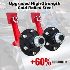 2Pack Shipping Container Wheels 6-Lug Wheels Kit, Shipping Container Accessories