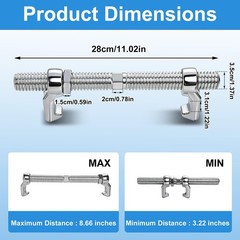 4Pack Shipping Container Bridge Fitting Clamp 280mm Galvanized Screw Clamp