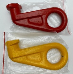 x2 Right & Left Turn 45º Shipping Sea Cargo Container Lifting Hooks WLL 12.5T