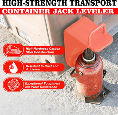 2 Pack Shipping Container Jack Lug,Heavy Duty Container Leveling Lifter with U-S