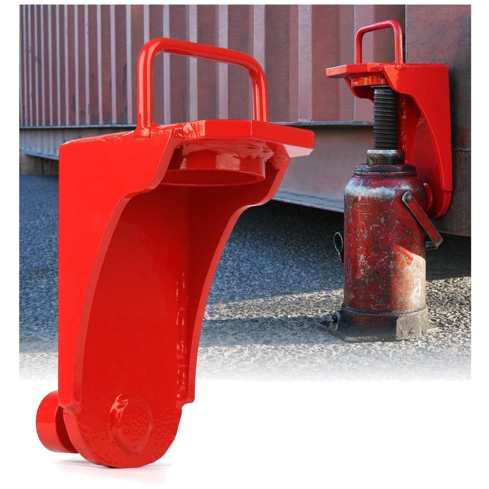 Red Shipping Container Jack Lug – Heavy-Duty U-Handle