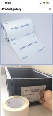 Intelli-Plac Label Placard Holders White 5” X 7” 100/Roll Bins/Containers