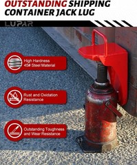 Red Shipping Container Jack Lug – Heavy-Duty U-Handle