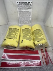 3 HAZMATPAC 8oz Static Resistant Absorbent Lined Bags Pads Kit