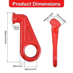 Sea Container Lifting Hook – (1) 45 Deg. Left and (1) Right Turn