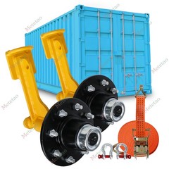 New upgradesuperior Shipping Container Wheels,Container mobile Tools，8x 6.5 Lug