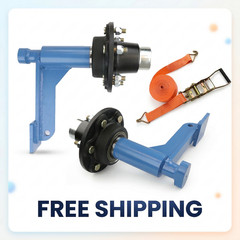 2Pack 8800lbs Shipping Container Wheel Kit 6 Lug Heavy Duty Axle Set Free Ship