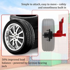 2Pack Shipping Container Wheels 6-Lug Wheels Kit.
