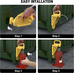 2026 Upgraded Shipping Container Jack Lug, Shipping Container Booster Lifter wit