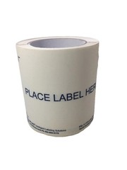 Intelli-Plac Label Placard Holders White 5” X 7” 100/Roll Bins/Containers