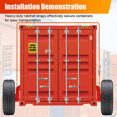 2PCS Shipping Container Wheel 6×5.5 Lug Kit Heavy Duty Shipping Container Axle