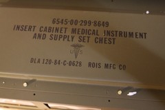 32x20x11 Aluminum Military Medical Chest with Medical Supply 22 Drawer Unit