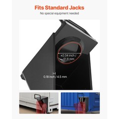 Uimoso 2-Pack Shipping Container Jack Lug with Handle for Leveling and Storage