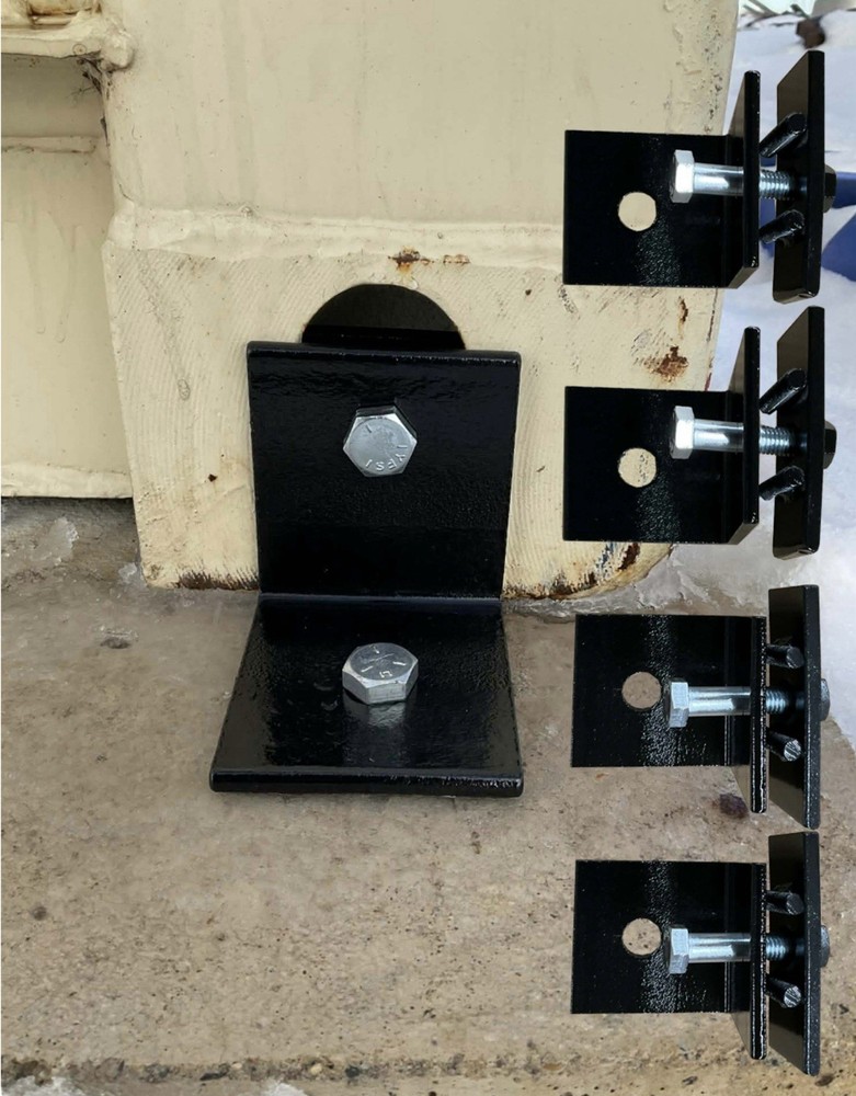 shipping container Anchor Anchors Bolt Down Set Of 4 Accessories Made In USA