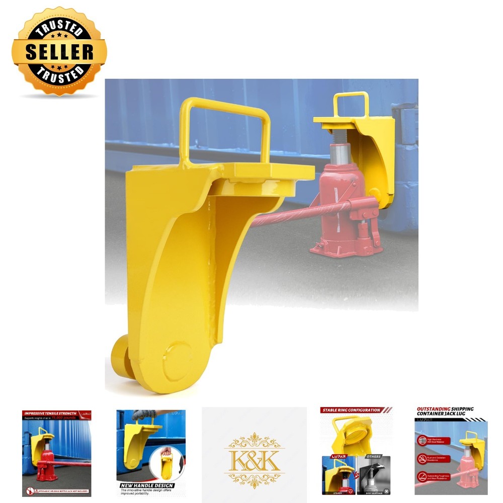 Professional Grade Hydraulic Jack Lug for Storage Container Stability – Yellow