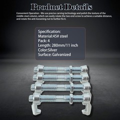 4Pcs Shipping Container Connectors 280mm Bridge Fitting Clamp Steel Screw Clamps