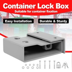 Bolt On Construction Shipping Container Lock Box Heavy-Duty Security Box
