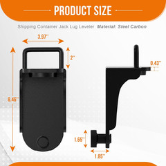 DEEAGLE Shipping Container Jack Lug with U-Shaped Handle, Storage Leveler Booste