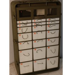 32x20x11 Aluminum Military Medical Chest with Medical Supply 22 Drawer Unit