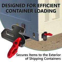 2Pack Container Chain Hook with Shackle – Heavy Duty Replacement Hook