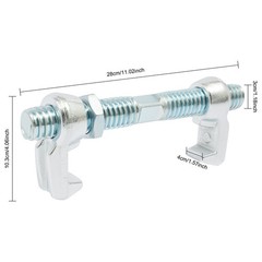 4 Pack 280mm Shipping Container Bridge Clamps, Galvanized Steel Screw Fittings