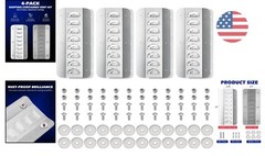 4-Pack Shipping Container Vents, Climate Control Without Power – Stainless Steel