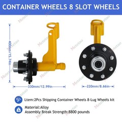 New upgradesuperior Shipping Container Wheels,Container mobile Tools，8x 6.5 Lug