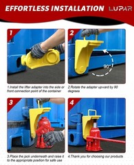 Professional Grade Hydraulic Jack Lug for Storage Container Stability – Yellow
