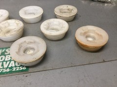 Poly Bung Caps Coarse Threads With Sealing Ring Set Of Seven Used On 55 Gallon