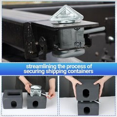 20′ 40 Sea Rail Shipping Container Manual Twist Lock Casting Left Handlocking