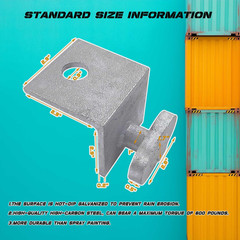 4 Pack Shipping Container Anchors Hot Dipped Galvanized Steel Shipping Container