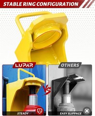 Professional Grade Hydraulic Jack Lug for Storage Container Stability – Yellow