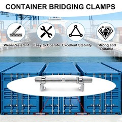 4Pack Shipping Container Bridge Fitting Clamp 280mm Galvanized Screw Clamp