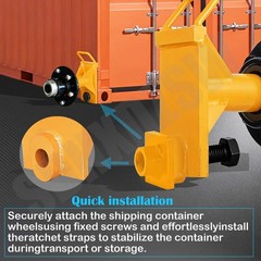 Pair Upgraded 6×5.5 Lug Superior Shipping Container Wheels,Bolt-on Spindle Kit
