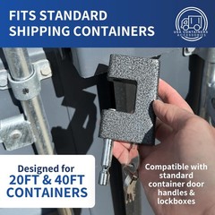 Shipping Container Lock – USA Containers Heavy Duty D-Shaped Padlock, Clos