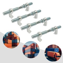 4PCS Shipping Container Clamps Heavy Duty 380mm Bridge Fitting Clamps (45#Steel)