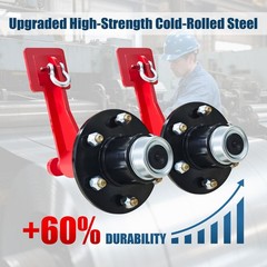 Shipping Container Wheel 6-Lug Kit 6×5.5 Lug Heavy Duty Shipping Container Axle