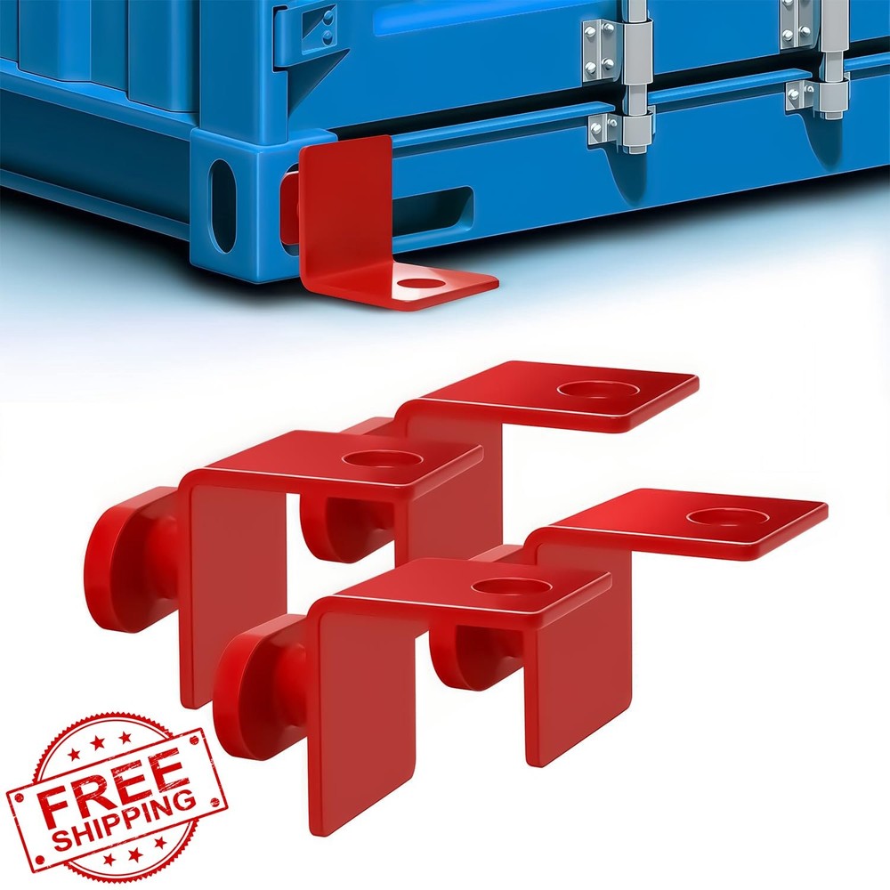 4 Pack Container Twist Lock Anchors, Alloy Steel for Rock/Cement Ground | All…