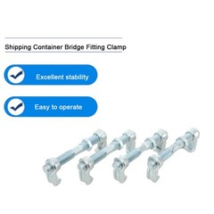 4PCS Shipping Container Bridge Fitting Clamp 280 mm/11’’ Screw Clamp 45 Steel