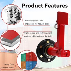 2Pack Shipping Container Wheels 6-Lug Wheels Kit.