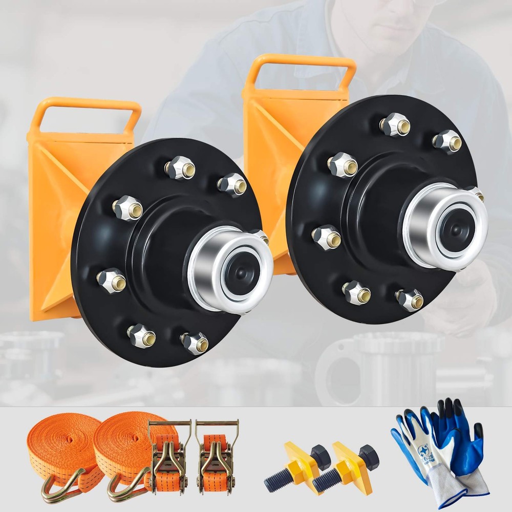 2Pack Shipping Container Wheels 8-Lug Wheels Kit,Shipping Container Accessories