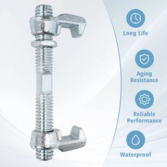4 Pack Shipping Container Bridge Fitting Clamp 11 inch/380 mm Steel Screw Clamp