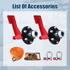 Shipping Container Wheel 6-Lug Kit 6×5.5 Lug Heavy Duty Shipping Container Axle