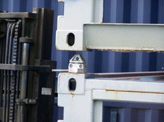 20′ 40 Sea Rail Shipping Container Manual Twist Lock Casting Left Handlocking