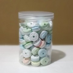 45Pcs 85×100mm Clear Plastic Jar Sugar Canister With Lids Sealed Candy Jar Tea