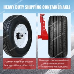 New upgrade superior Shipping Container Wheels/8x 6.5 Lug/Container mobile Kits.