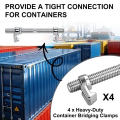 4 Pack Shipping Container Bridge Fitting Clamp 280mm Screw Clamp Cast Iron